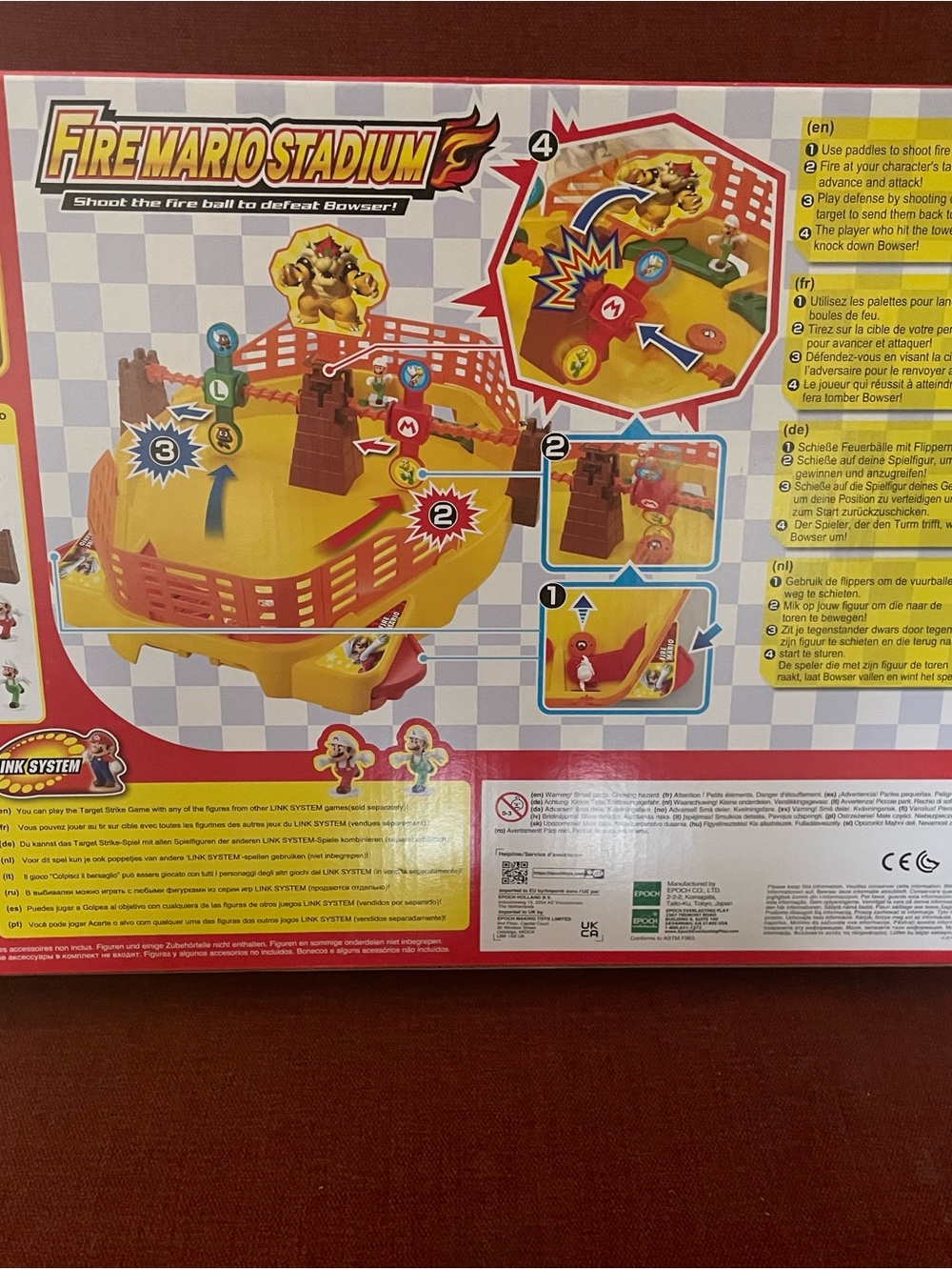 Nintendo Fire Stadium Kids Toy Playset - Yellow